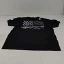 Lets Rock Rock n Roll Guitar Retro USA FLAG T-Shirt (Small, Black)