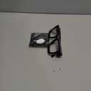 livho Oversized Blue Light Blocking Glasses for Woman and Men - Rectangle Fashion Glasses for Computer, Chic Preppy Frame (All Black)