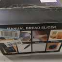 Upgraded Manual Bread Slicer for Homemade Bread with 20 Bags and Acrylic Cover, Adjustable Thickness Bread Cutter, Sourdough Slicer Serrated Blade with Scale Line and Suction Cup for Baguettes