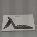 Doohoeek Universal Bluetooth Keyboard for Samsung Galaxy Z Fold, iPad mini 7 2024 & Phones, Dual Bluetooth Mini Keyboard with Any-Angle Kickstand & Leather Cover for Android, Windows and iOS (Black)