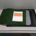 Dog Grass Pad with Tray 25"X20" - Portable Dog Litter Box for Balcony/Patio, Indoor/Outdoor Artificial Turf Pet Potty for Puppy Training, with Washable Pee Pad and Fake Grass Mat