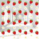8 Pcs Strawberry Hanging Decoration Strawberry Garland Banner Cute Berry Hanging Paper Cutouts Banner for Birthday Party Baby Showers Decoration Supplies