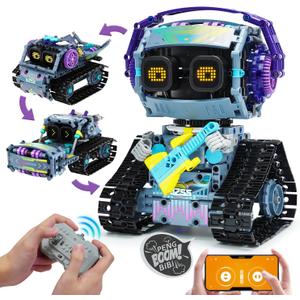 3 in 1 STEM Robotics Toy Building Blocks Set, Programmable APP Remote Control Robot/Car Robot Coding Kit, STEM Project Education Birthday Gift for Boys and Girls Ages 8-12 (433 Pieces)