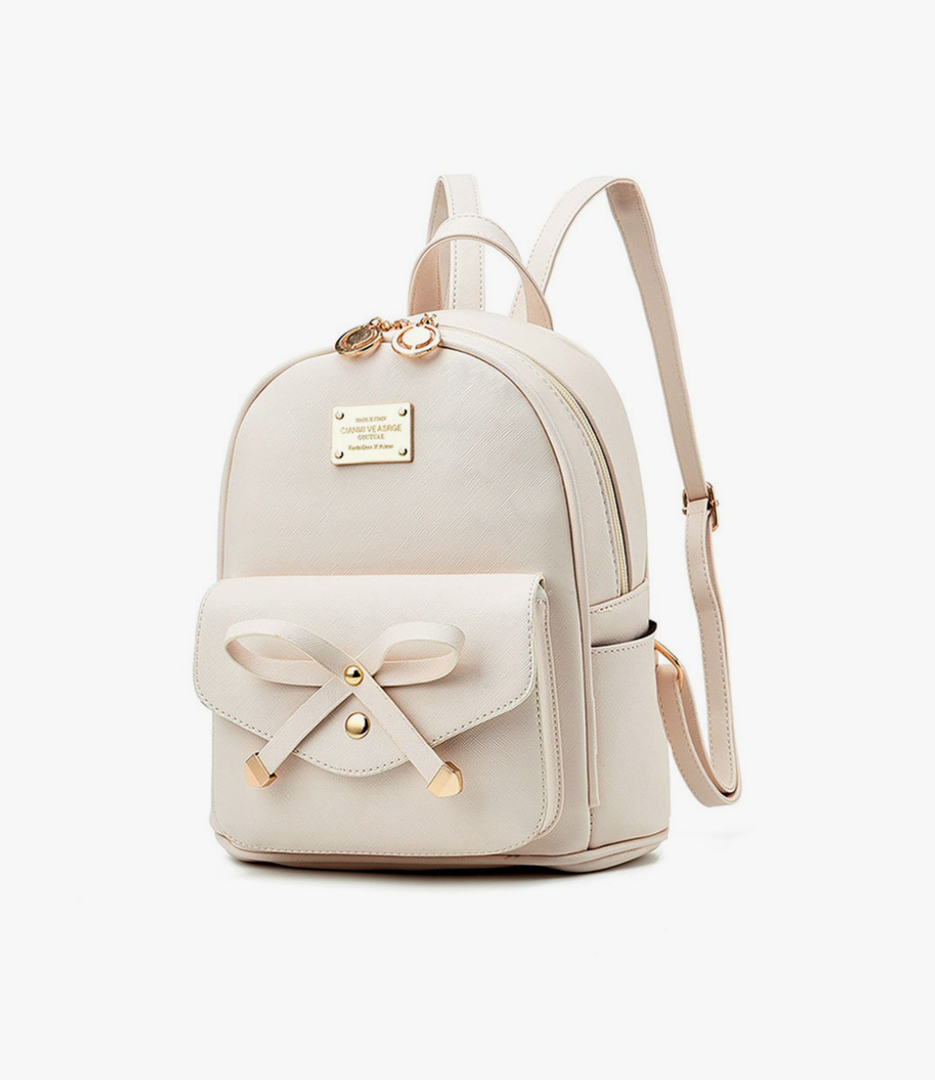 I IHAYNER Girls Bowknot Cute Leather Backpack Mini Backpack Purse for Women