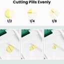 Pill Cutter with Sharp Blade, Pill Cutter Splitter for Large or Small Pills
