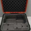 Air Compressor Case for Milwaukee M18 Inflator - Waterproof Hard Shell Air Pump Storage Bag Compatible with Milwaukee Tire Inflator 2848-20, Battery Pack 18V 3.0 to 12.0 Ah & Chargers (Case Only) (Red)