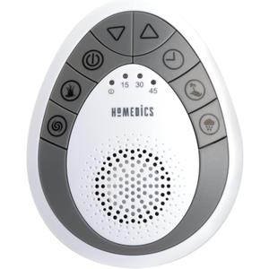 Homedics Rejuvenate Traveler White Noise Sound Machine, Portable Sound Machine with 4 Relaxing Sounds for Travel, Home, Nursery and Office, Auto Off Timer