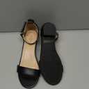 DREAM PAIRS Girls Sandals Low Heel Dress Pump Ankle Strap Interchangeable Bow Flower Wedding Party Shoes SDSD2320K BLACK Size 5 Big Kid