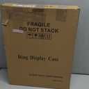 Championship Ring Display Case RGB LED - 30 Ring Large Baseball Ring Display Cases  Wall Display Case Ring Storage, Baseball Ring Holder Display, Holds Basketball Football Rings (Red)