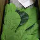 FLOWORLD Fiddle Leaf Fig Tree 6ft Tall Artificial Tree in Pot Fake Ficus Lyrata Plants with 184 Decorative Fiddle Leaves Faux Fig Trees for Home Office Living Room Decor Indoor Outdoor, 2 Pack