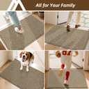 COSY HOMEER-Door-Mat 24"x36" Non Slip Absorbent Entryway Rugs Dirt Trapper Doormats Washable Entrance Mats Low Pile Welcome Floor Mat for Front Back Door and Entry Mats,Taupe