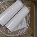 White Lamp Shades Set of 2, Drum Large Lampshades 13" Top x 13" Bottom x 10" High, Replacement Lamp Shades Natural Linen for Table Lamps Floor Lamps, Easy Assembly Required