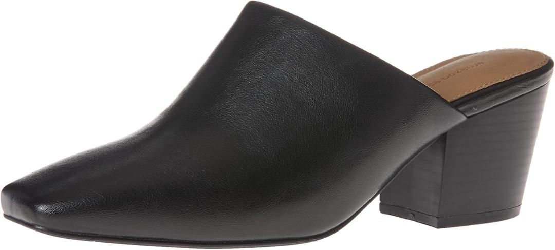 Amazon Essentials Women's Square Toe Mule (8.5, Black)