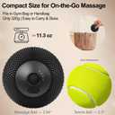Vibrating Massage Ball with Heat, 7 Modes, Memory, Myofascial Release, Deep Tissue Muscle Recovery Ball for Trigger Point Massage - Foot, Neck, Leg, Back & Hip Flexor Release Tool (Black)