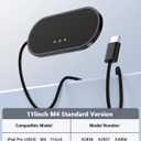 Magnetic Wireless Charger for iPad Pro 11 (2024/2025 M4) ONLY, 45W Fast Charging Smart Connector Charger, Aluminum Alloy Wireless Charging Pad