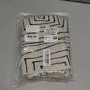 Boho Throw Pillow Covers 18x18 Set of 2 Farmhouse Decorative Cushion Case Striped Square Pillows Cover Chenille Pillow Cases Accent Neutral Pillowcase for Sofa Couch Bed,Black and White