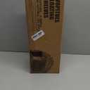 WOPITUES Wood Floating Shelves Set of 6, Shelves for Wall Decor, Farmhouse Shelf for Bedroom, Bathroom Storage Shelves, Book Shelves for Living Room-Black