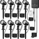 LED Landscape Lighting Kit Outdoor Landscape Lights with Remote Control Dimmable IP66 Waterproof 2700-6500K Spot Lights for Garden Lawn Patio Yard with US Plug 8 Pack