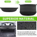 Cargo Cover for Audi Q5 2018-2025 Accessories Rear Trunk Cover Rear Trunk Security Cover Shielding Shade, Black