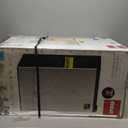 ARCTIC CHEF Mini Refrigerator, Compact Freezer Compartment, Adjustable Thermostat Control, Reversible Door, Ideal Fridge for Dorm, Office, Apartment, Platinum Stainless, 3.2 Cubic Feet