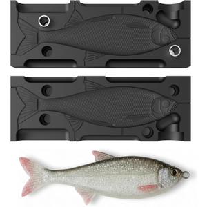 Premium Soft Plastic Lure Mold for Realistic Fish Lures Bass Fishing Custom Injection Mold | No Release Oil Needed | CNC Machined | High Heat Resistant (5 Inch)