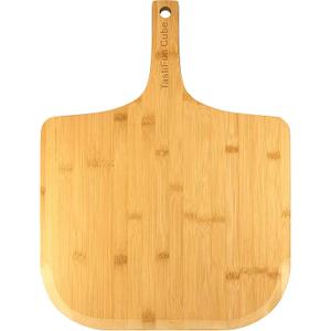 Pizza Peel, 16" Natural Bamboo Pizza Paddle, Essential Accessories For Indoor Outdoor Ovens, Baking Homemade Pizza, Cutting Board, Cheese, Serving Pizza, Bread, Cookies & More, Eco-Friendly & Durable