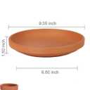 vensovo 9 Inch Terracotta Plant Saucer Pots Tray - 4 Pcs Round Planter Saucers for Indoor & Outdoor Plants, Large Clay Trays Perfect for 8 Inch 8.5 Inch 9 Inch Flower Pot