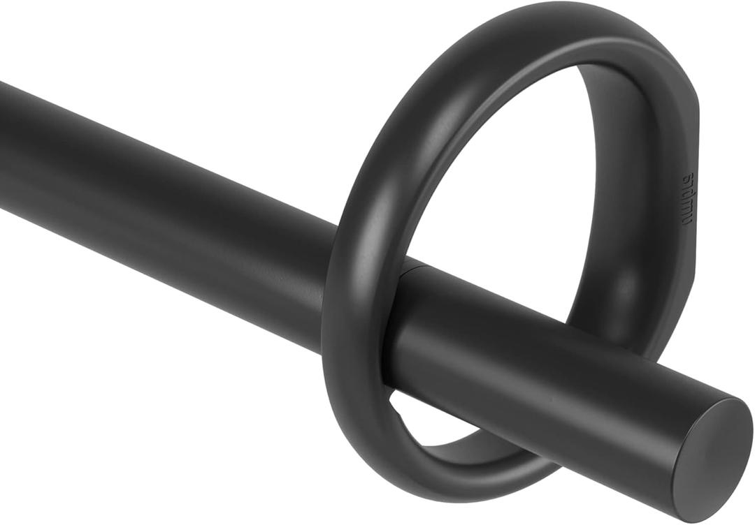 Umbra Ringlet Curtain 1" Rod 42" -120", Black