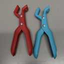 Hot Plate Gripper Tongs,Multi-Angle Hot Plate Gripper, Silicone Non-slip Hot Dish Plate Holder,Anti-Scald Bowl Clip,Microwave Oven Cooking,Kitchen Utensil for Bowls,Pans,Dishes (Mix*2)