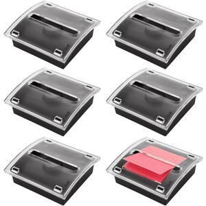 2 Pack Pop Up Post It Notes Dispenser, Sticky Note Holder, Post it Note Dispenser Transparent Top for 3 x 3 Inch Sticky Notes for Office Home Classroom Desk Supplies