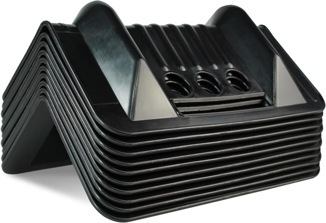 ANLULOAD Black Edge Protectors Flatbed Corner Tie Down Protectors Protects Cargo Edges from Wear and Tear,10Pcs9.5x 6.2x 3.7 ANLULOAD Black Edge Protectors Flatbed Corner Tie Down Protectors Protects Cargo Edges from Wear and Tear,10Pcs9.5x 6.2x 3.7