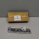 Key Hook Rack for Wall Mount & Self Adhesive Use, 4 Satin Nickel Hooks on New Zealand Pine Wood Board Organizer for Keys, Coats, Bags & Accessories