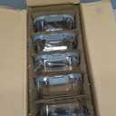 VERONES 5 Pack 36 OZ Glass Meal Prep Containers, Airtight Glass Lunch Containers Set, Glass Food Storage Containers with Lids,Exclusive of BPA, for Microwave, Oven, Freezer & Dishwasher Friendly,Grey