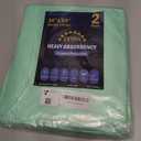 2 Pack 36 x 54 Extra Heavy Absorbency Washable Underpads, Waterproof Nursing Pads Incontinence Bed Pads, Reusable Washable Pee Pads for Dogs, Diaper Changing & Adults, Mattress Protector