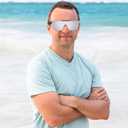 FEISEDY Men Sunglasses Polarized Oversized Square Flat Top Cycling Running Fishing Golf Hiking Sports B2990 (Polarized Silver Mirrored Lenses With Black Temples 002)