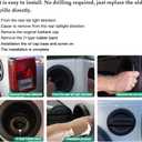 Fuel Filler Door Locking Gas Tank Cap Cover Compatible with 2018 2019 2020 2021 2022 2023 Jeep Wrangler JL & Unlimited Fuel Filler Door Cover