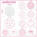 50 Pcs Pink Bow Compact Mirror Bulk Small Pocket Purse Round Mirror Portable Folding Makeup Pink Bow Mirrors Gifts for Women Coworker Employee Teacher
