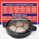Pool Pump Lid With O-Ring gasket Compatible with Splapool Pureline Deluxe Above-Ground In-Ground Pool Pumps Replaces 47252772, AC81361, NEP2134, PO12728CR, 16578, 647252772, Pool Pump Basket Cover