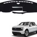 Dashboard Mat Cover Interior Center Console UV Rays Protector Compatible with Ford F150 Lightning (Only Fit for 15.5-inch Touchscreen) 2022-2025 Dash Board Mat Carpet Accessories