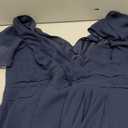 Talisea Plus Size Formal Dresses - Wedding Guest Bridesmaid Evening Prom Chiffon V Neck Ruffle Short Sleeves Long Dress Women, 16 Plus