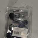 CHICTIE Black Shower Curtain Hooks, 12 Pieces, Metal, Shower Curtain Rings, Modern Decorative Design