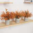 Fall Fake Potted Plants Artificial Plants for Shelf/Living Room/Wall/Home Decor (Fall)