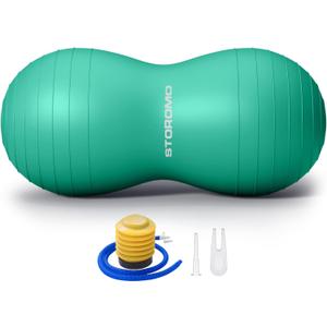 Anti-Burst Peanut Ball,Kids Active Wiggle Seat,for Labor, Therapy, Kids with ADHD Eco-Friendly Birth Ball for Pregnancy, Physical Therapy & Exercise with Pump, 31.5x15.7 inch