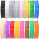 PINBALL PETG 3D Printer Filament 1.75mm High Precision Durable Strong Filament Mith Better Flow Dimensional Accuracy +/- 0.02mm Suitable for Most FDM 3D Printers 4 Kilograms Sixteen Colors