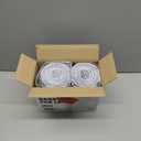 Plasticplace Trash Bags, Compatible with Simplehuman Code H, 8-9 Gallon Trash Can Liners, White Drawstring Garbage Bags, 100 Count Heavy Duty