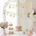 2PCS Wildflower Garland Banner, Wildflower Party Decorations Floral Grland for Baby in Bloom Baby Shower Bridal Shower Spring Tea Party Wild One Birthday Easter Mother's Day Decorations