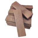 20 Pcs Brown Thin Wall Brick Veneers, 2.4in x 7.9in for Kitchen Backsplash, Fireplace, Living Room, Interior and Exterior Wall Decoration (3.5 sq.ft) (20)