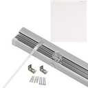 Horizontal Blinds for Indoor Windows, 1" Slats Aluminum Venetian Blinds, Light Filtering Cordless Mini Blinds for Bedroom, Living Room, RV, 27" W X 60" H 32" W X 64" H 34" W X 72" H(White)