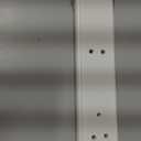Wooden Wall Mounted Coat Rack 35 Inch, White with 7 Silver Hooks for Entryway, Hallway, Bedroom