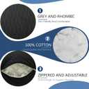 Shoulder Surgery Pillow, Shoulder Pillow for Shoulder Pain, Rotator Cuff Pillow, Arm Pillows for Adults After Surgery, Side Sleeper Pillow for Neck and Shoulder Pain Relief (black with two straps)